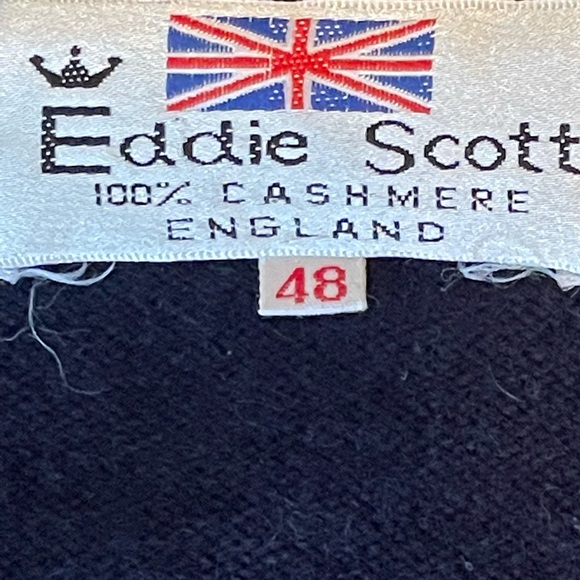 Vintage Eddie Scott Cashmere v-neck Golf Sweater - Picture 7 of 8